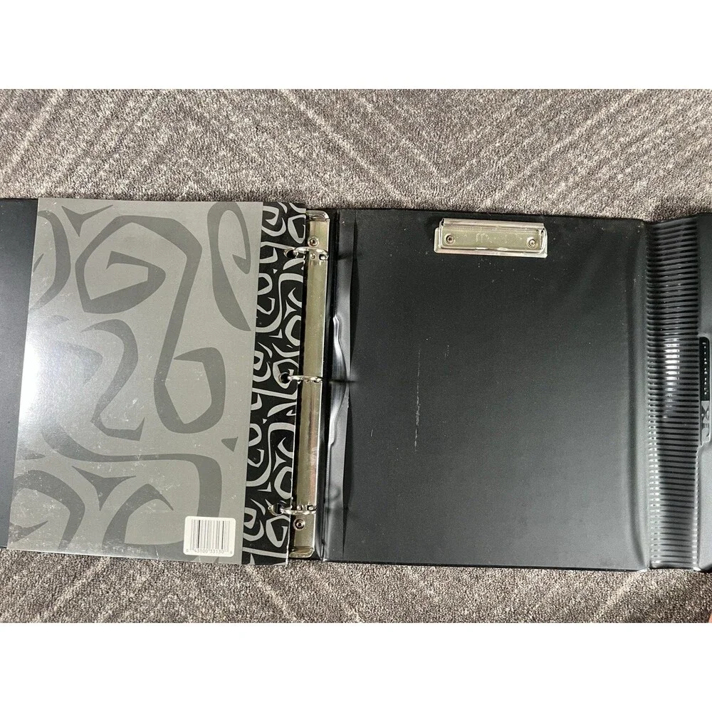 Vintage 1996 Mead Trapper Keeper XL Maroon Binder Notebook 90s w/Folder